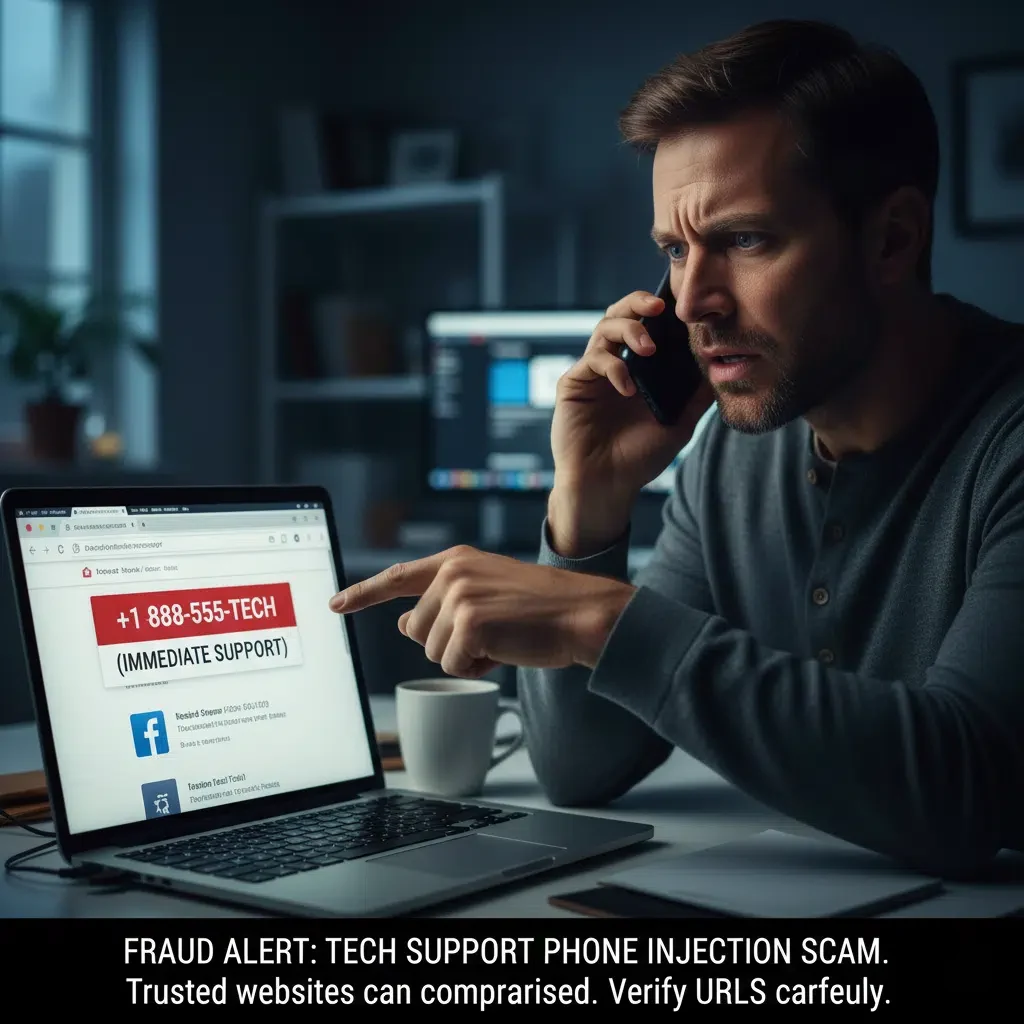 Tech Support Scammers Are Forcing Fake Phone Numbers Into Legitimate Websites | Saffron Guru