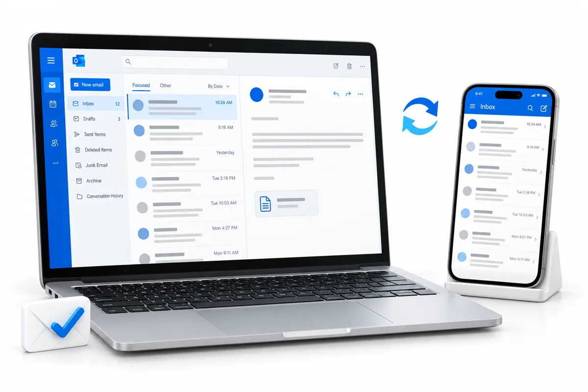 Saffron Guru email and Outlook setup and support on laptop and phone